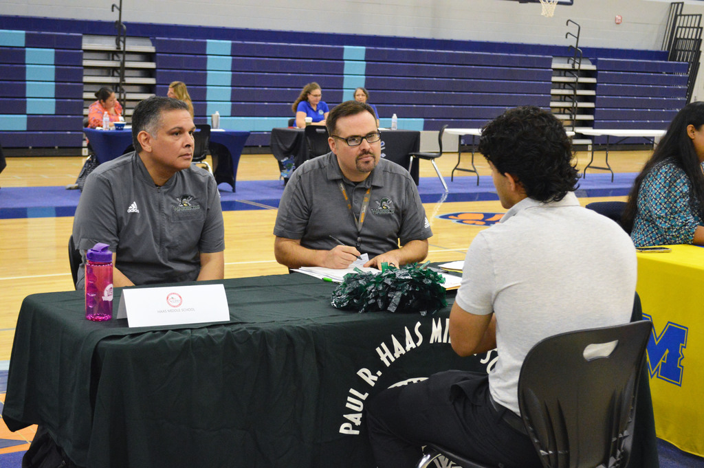 Community members attend the CCISD Job Fair on July 10.