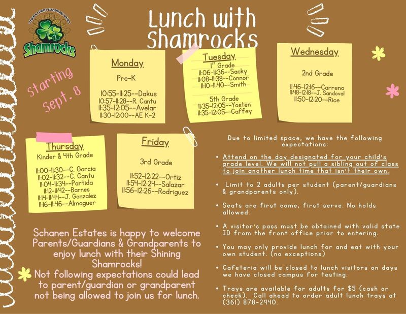 Lunch with Shamrocks
