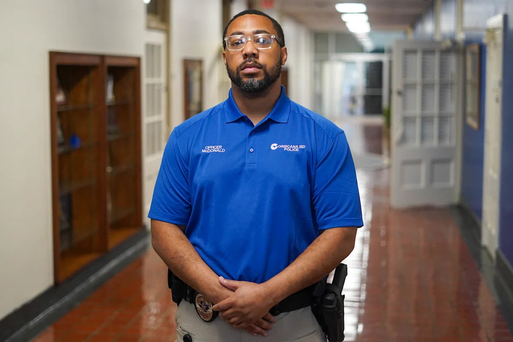 new CISD officer Freddie McDonald