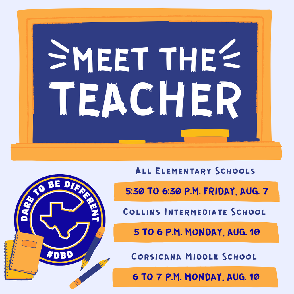 Pencils and pads Meet the Teacher graphic