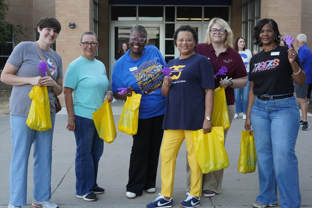 Volunteers from VOICE Inc. on You Matter Day at Corsicana High School