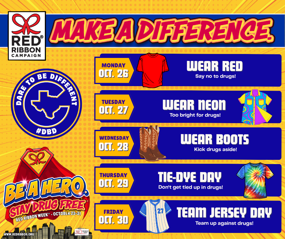 Red Ribbon Week, October 26–30