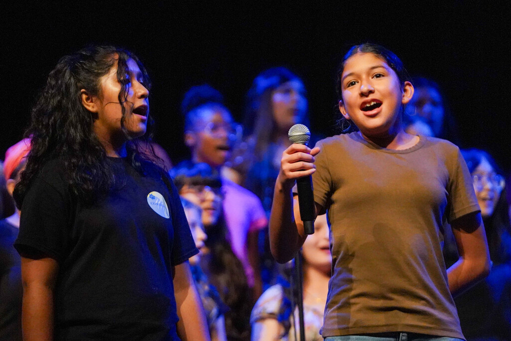 Corsicana ISD choir students performing for their Fall Concert, "Falling Into Hits"
