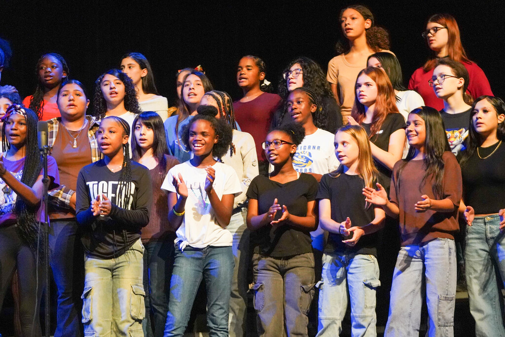 Corsicana ISD choir students performing for their Fall Concert, "Falling Into Hits"