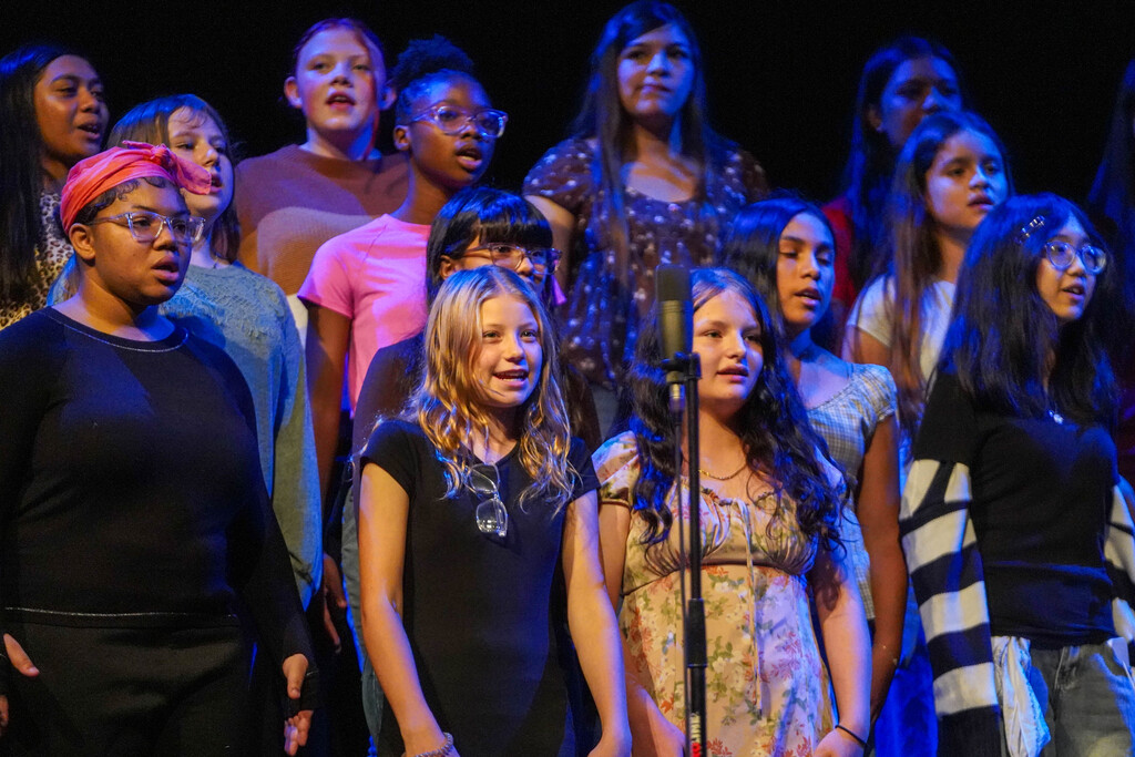 Corsicana ISD choir students performing for their Fall Concert, "Falling Into Hits"