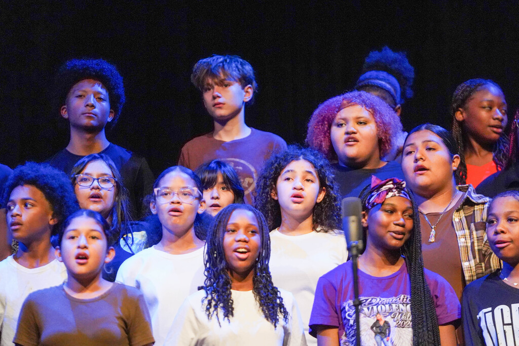 Corsicana ISD choir students performing for their Fall Concert, "Falling Into Hits"