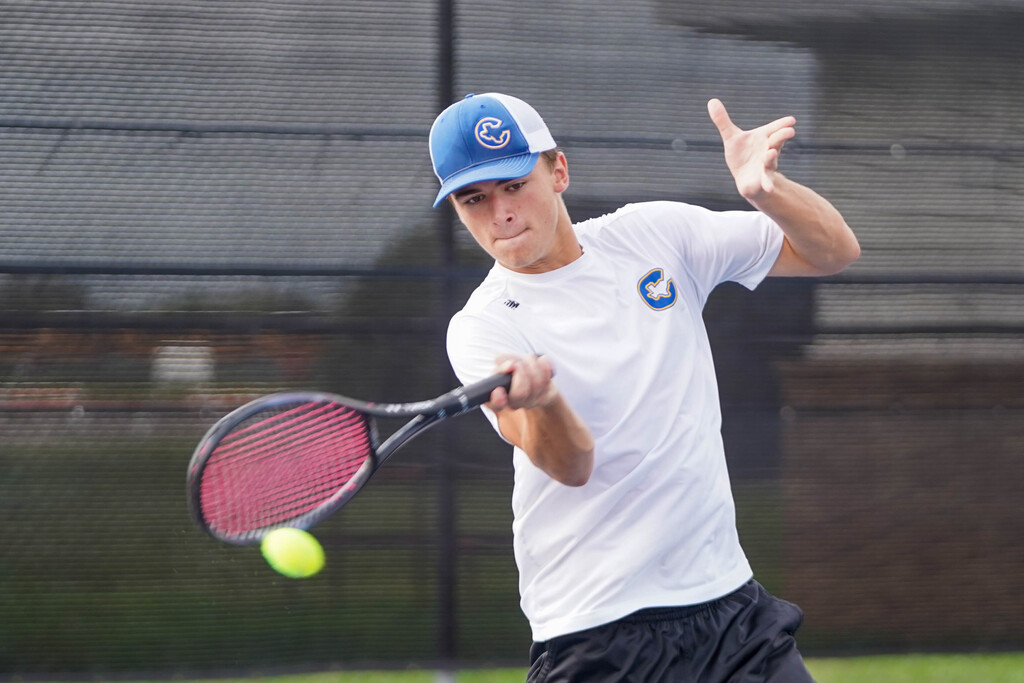 Corsicana High School varsity Tigers fall team tennis squad delivered a 10-4 victory over Midlothian Heritage