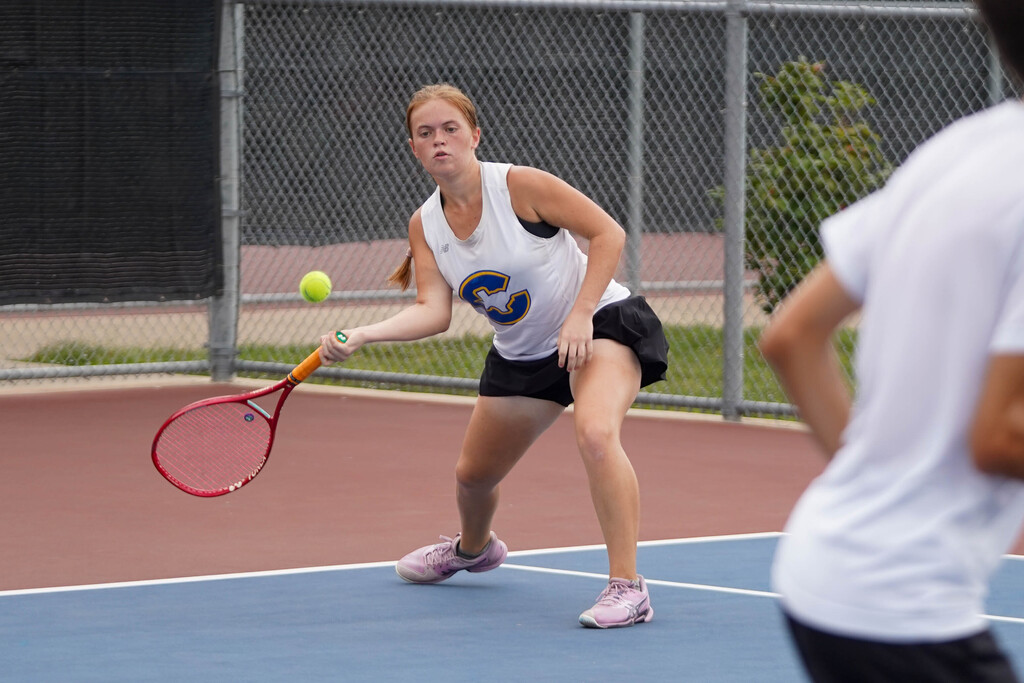 Corsicana High School varsity Tigers fall team tennis squad delivered a 10-4 victory over Midlothian Heritage