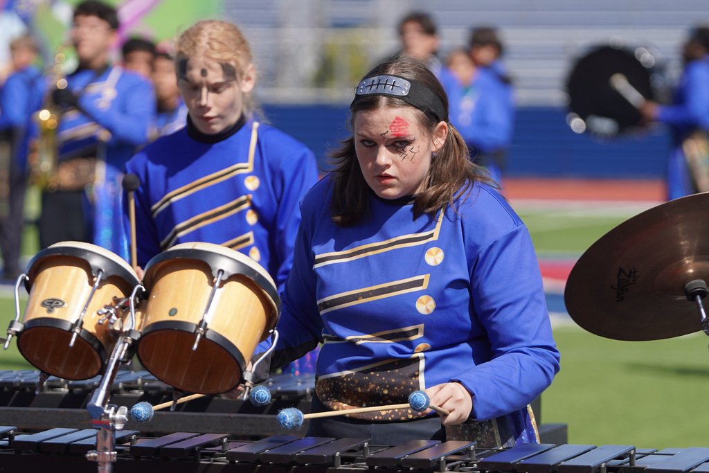  Corsicana Tiger Band’s performance during the Region 8 Marching contest