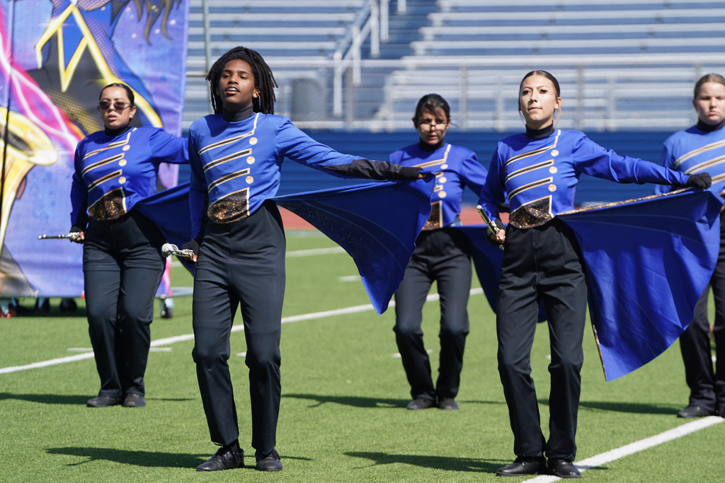  Corsicana Tiger Band’s performance during the Region 8 Marching contest