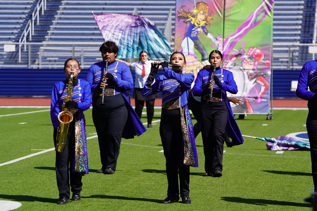  Corsicana Tiger Band’s performance during the Region 8 Marching contest