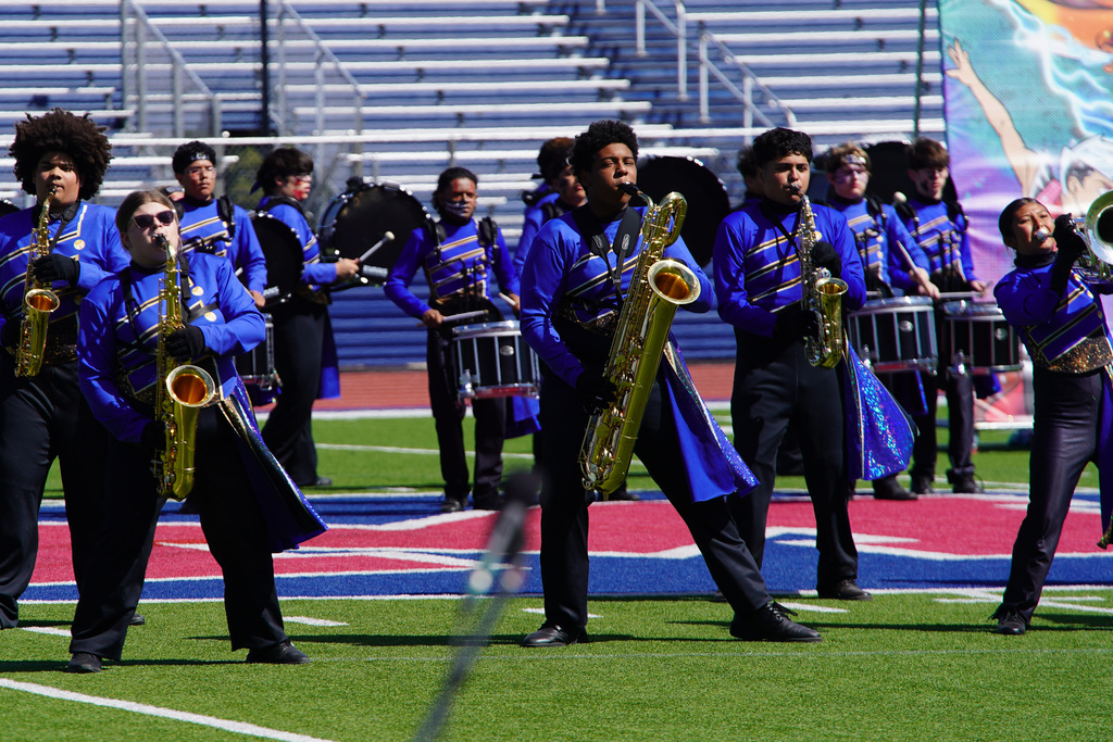  Corsicana Tiger Band’s performance during the Region 8 Marching contest