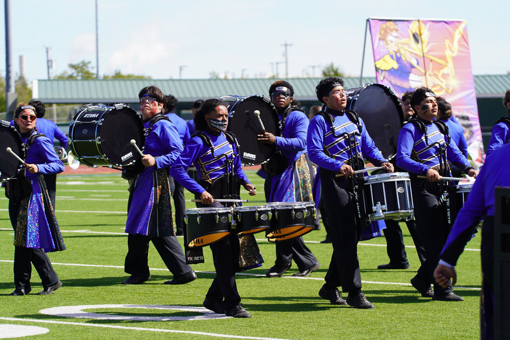  Corsicana Tiger Band’s performance during the Region 8 Marching contest