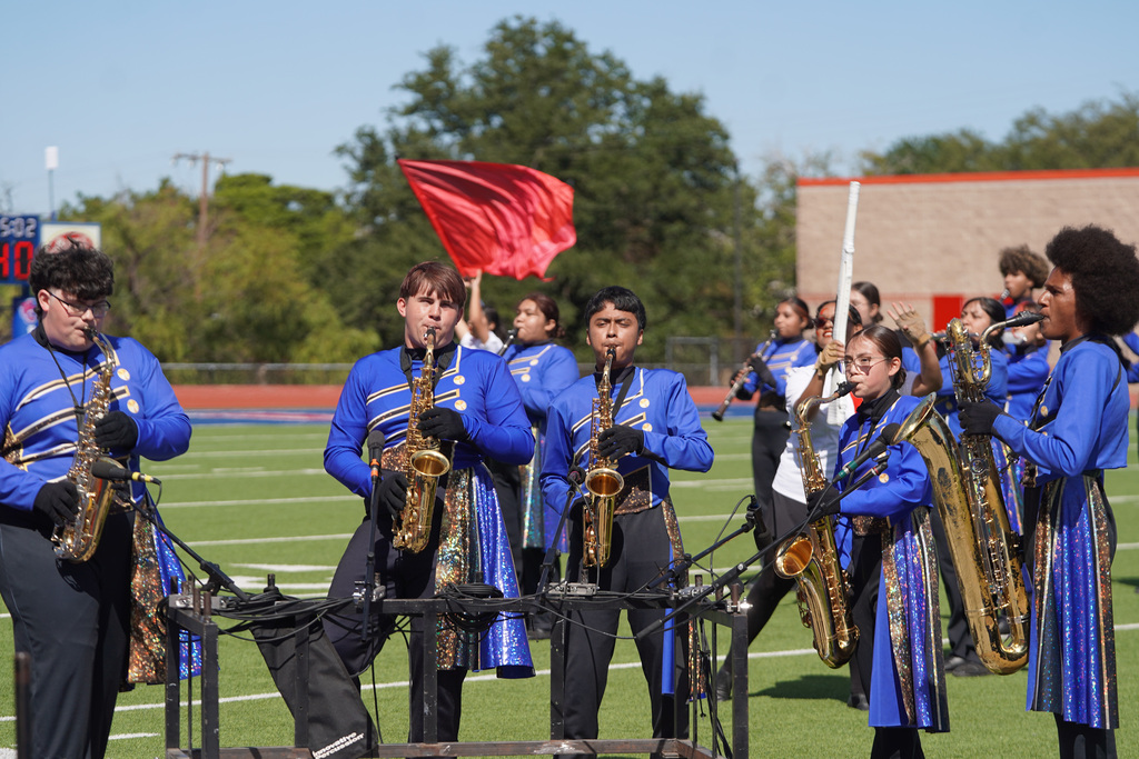  Corsicana Tiger Band’s performance during the Region 8 Marching contest
