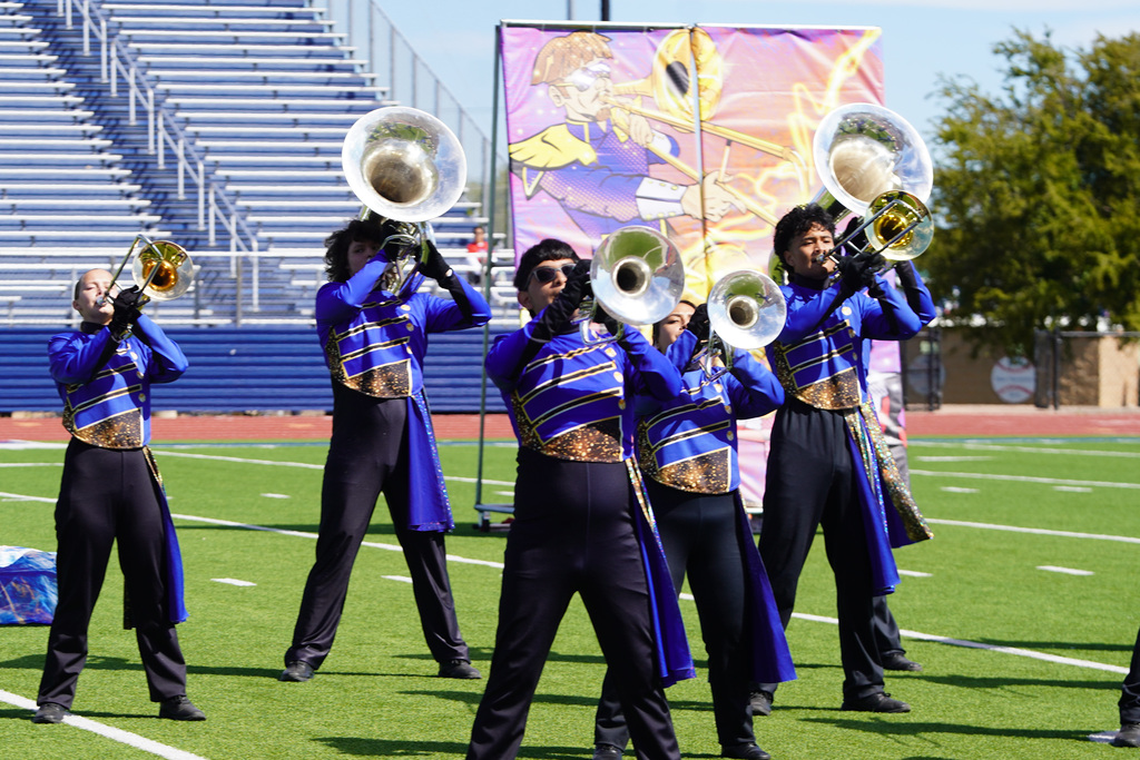  Corsicana Tiger Band’s performance during the Region 8 Marching contest