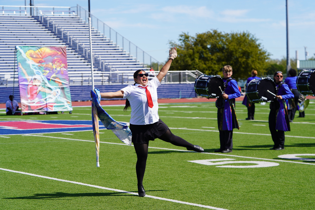  Corsicana Tiger Band’s performance during the Region 8 Marching contest