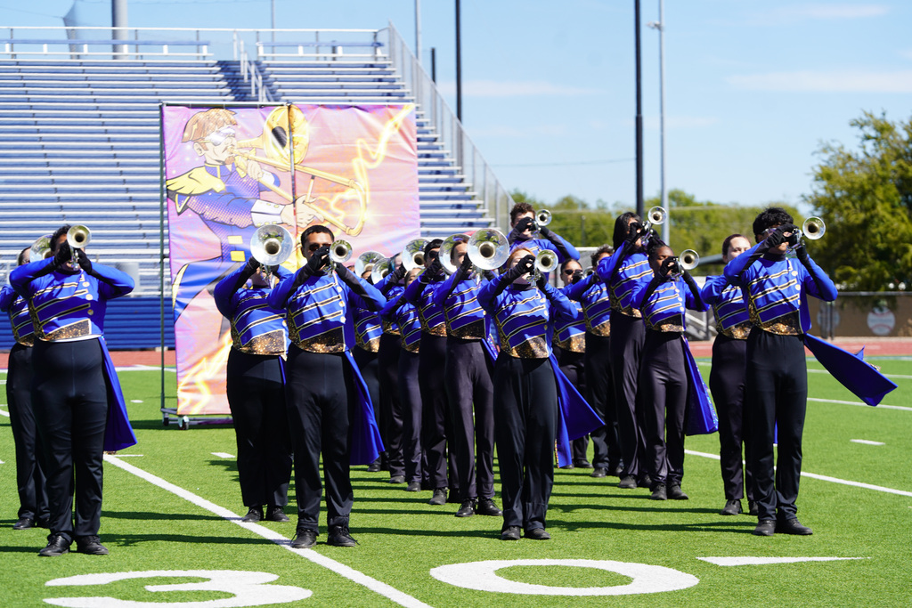  Corsicana Tiger Band’s performance during the Region 8 Marching contest