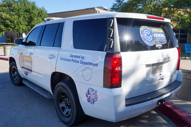 The Corsicana Police Department recently donated a retired 2020 Chevrolet Tahoe to Corsicana ISD’s Criminal Justice Program