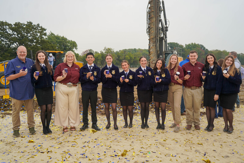 Corsicana ISD breaks ground on 2025 Bond Ag building