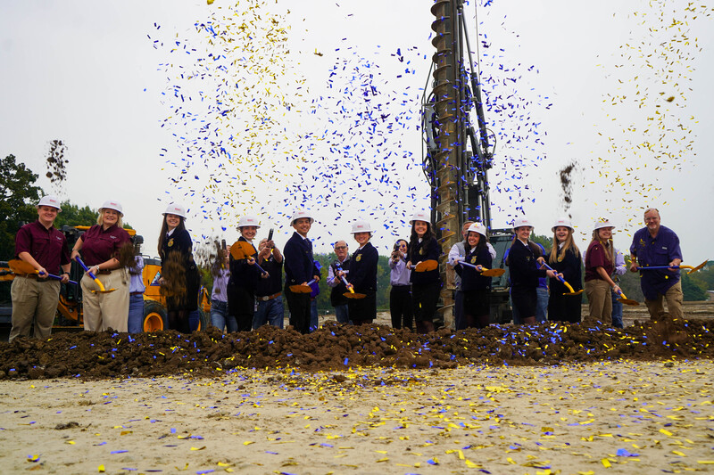 Corsicana ISD breaks ground on 2025 Bond Ag building