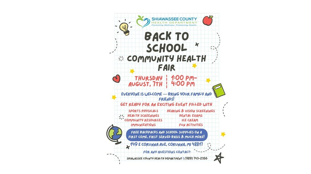 Health Department Back to School