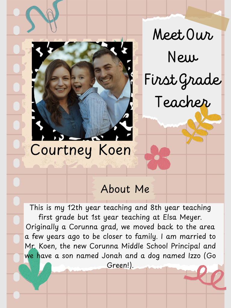 Welcome Mrs. Koen!