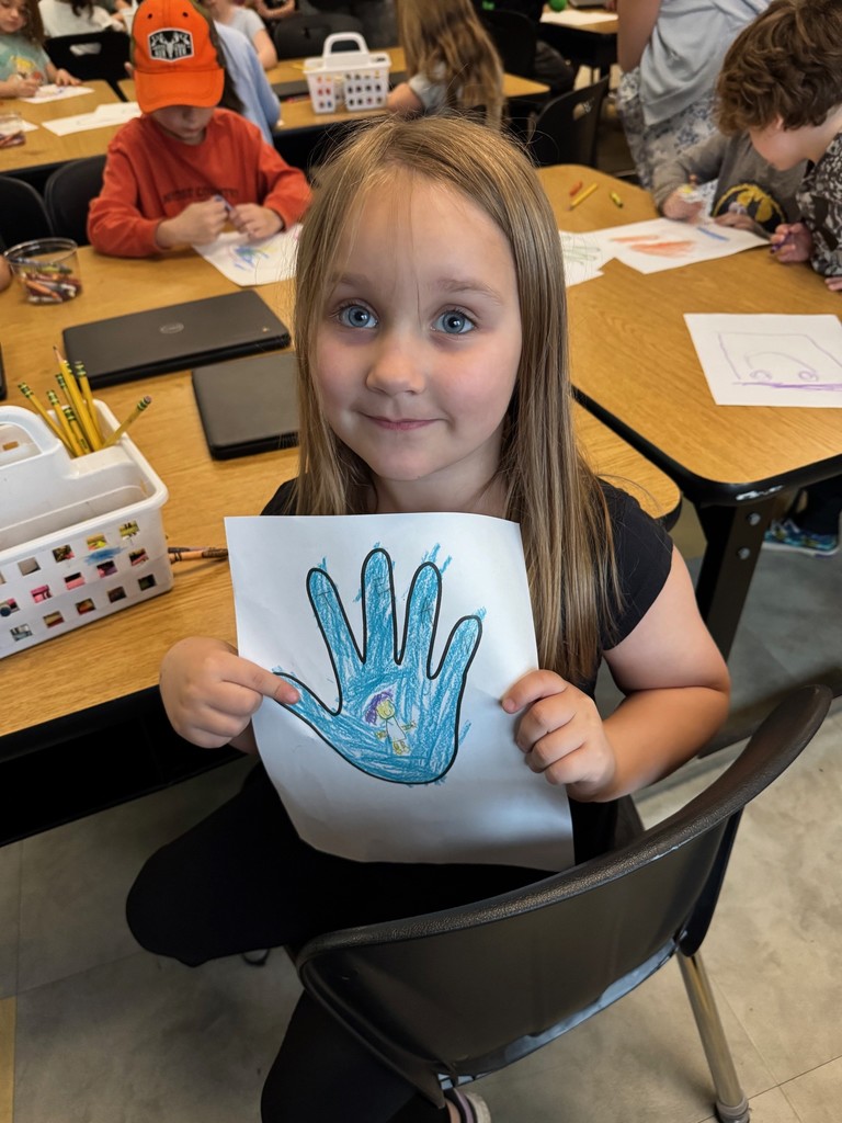 Student with her STEAM hand
