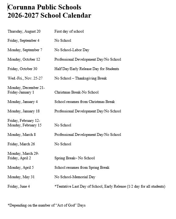 School Calendar