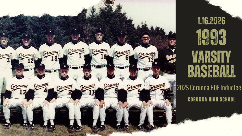 1993 Varsity Baseball 2025 Corunna HOF Announcement