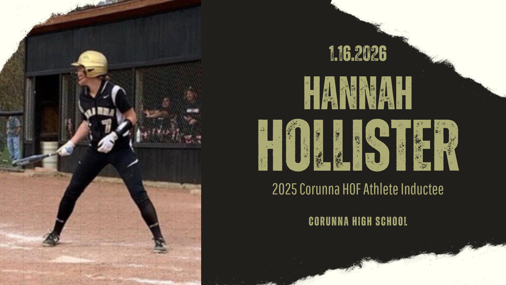 Hannah Hollister 2025 Corunna HOF Announcement
