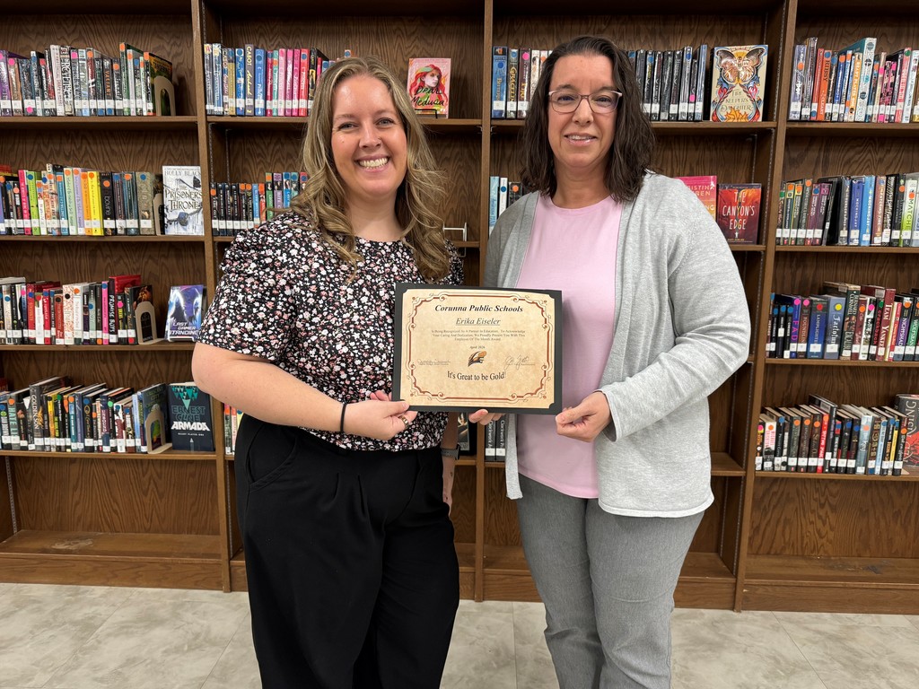 Erika Eiseler April Employee of the Month