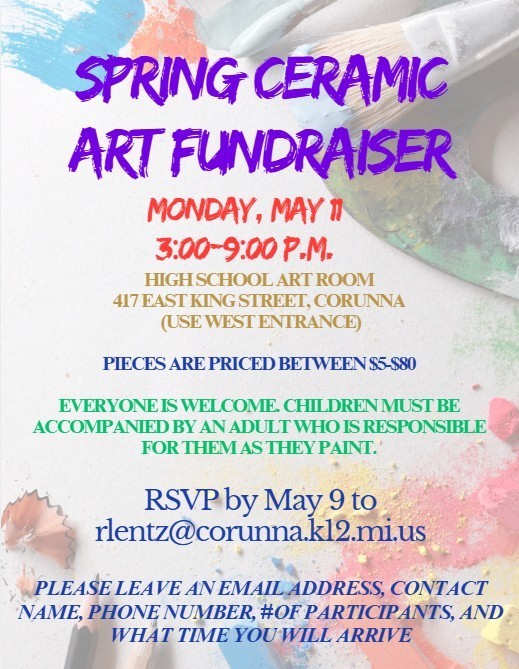 Spring Ceramic Art Fundraiser