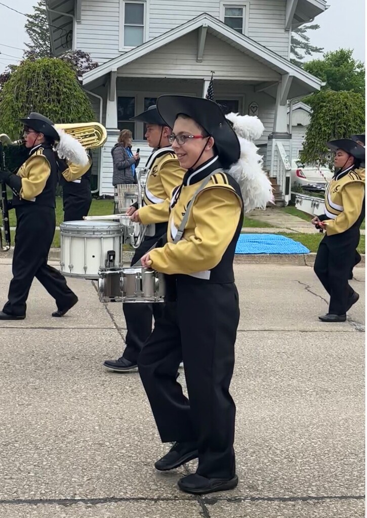 Corunna band in the Memorial Day parade