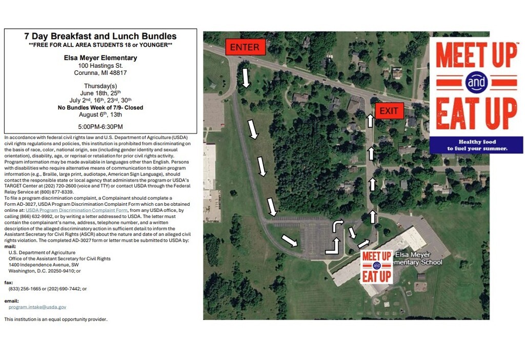Map for eat up and meet up