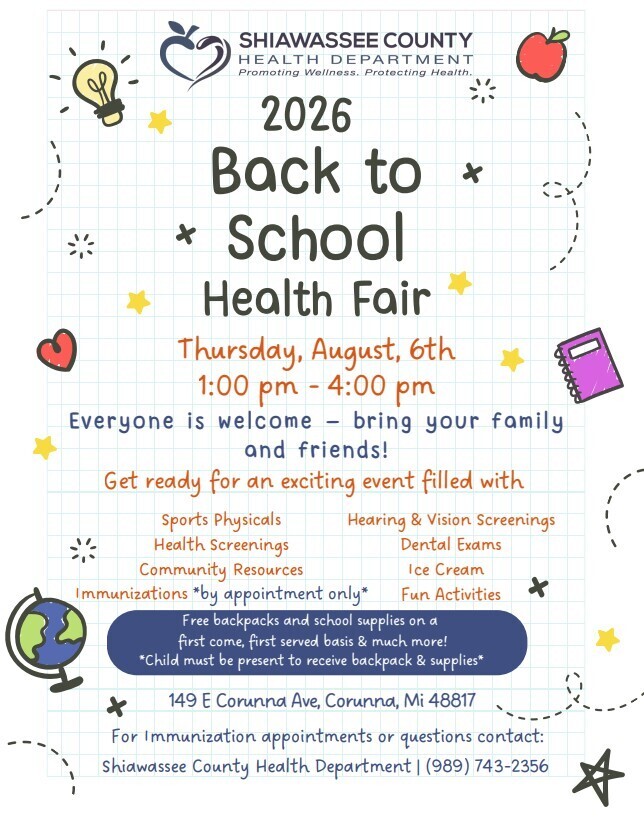 Health Department Back to School