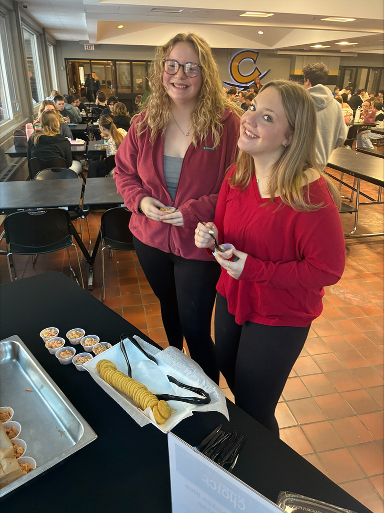 Food service display at Corunna High School