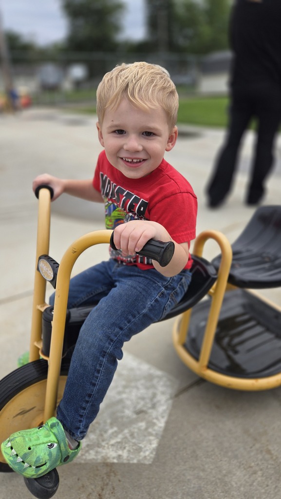 Little boy on a bike