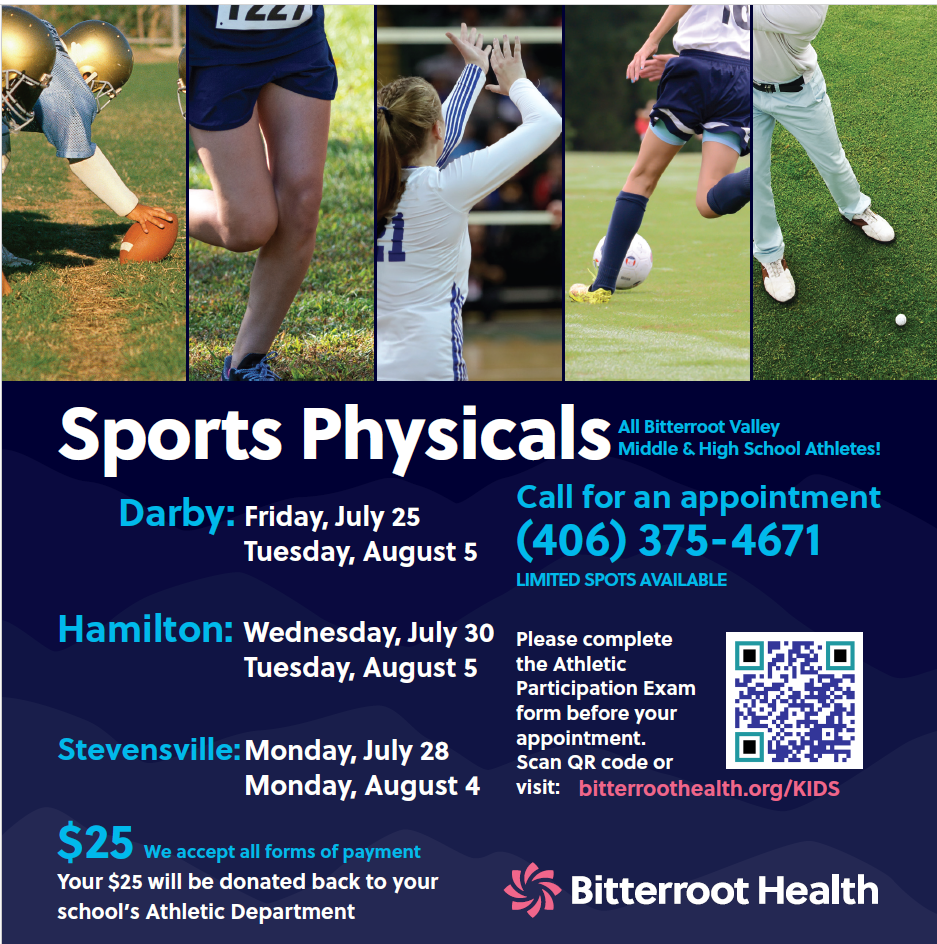 Sports Physicals flyer