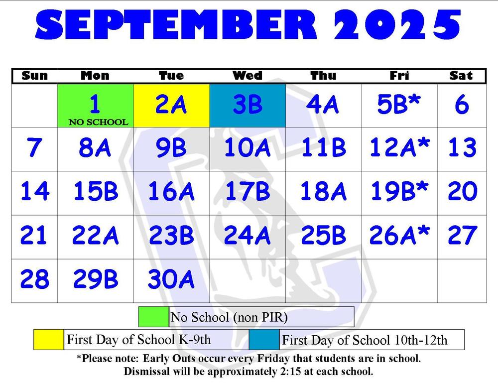 September Calendar 2025