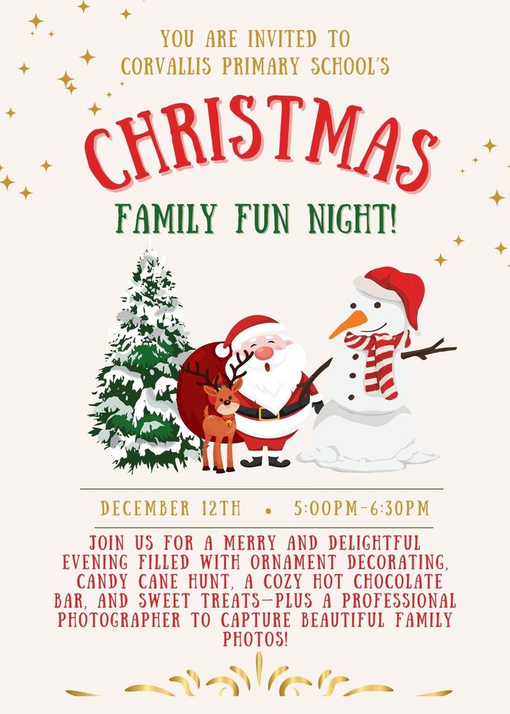 Primary Christmas Family Fun Night