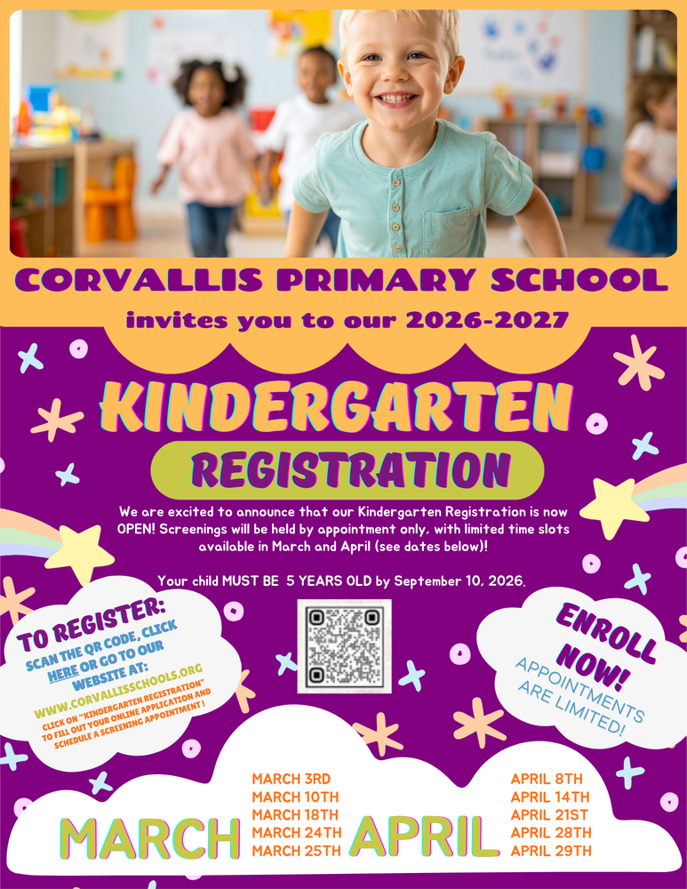 Kindergarten Registration Flyer 