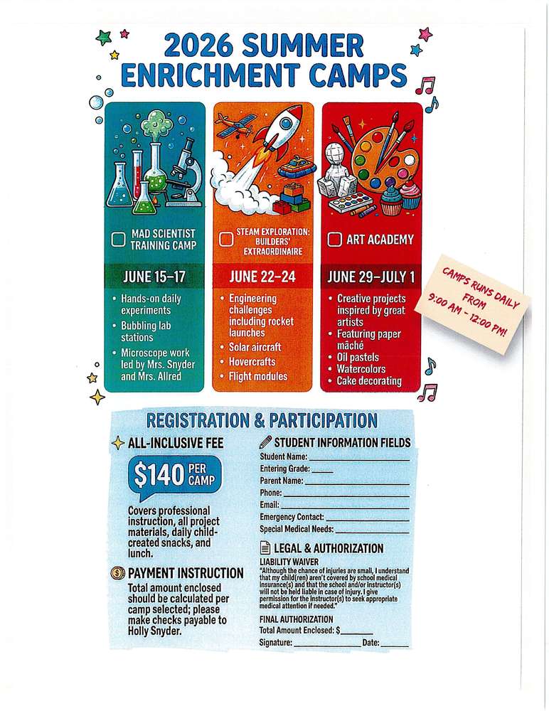 2026 Summer Enrichment Camps