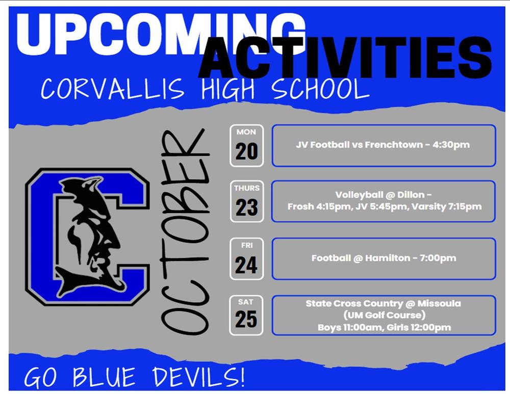 Oct 20  weekly activities