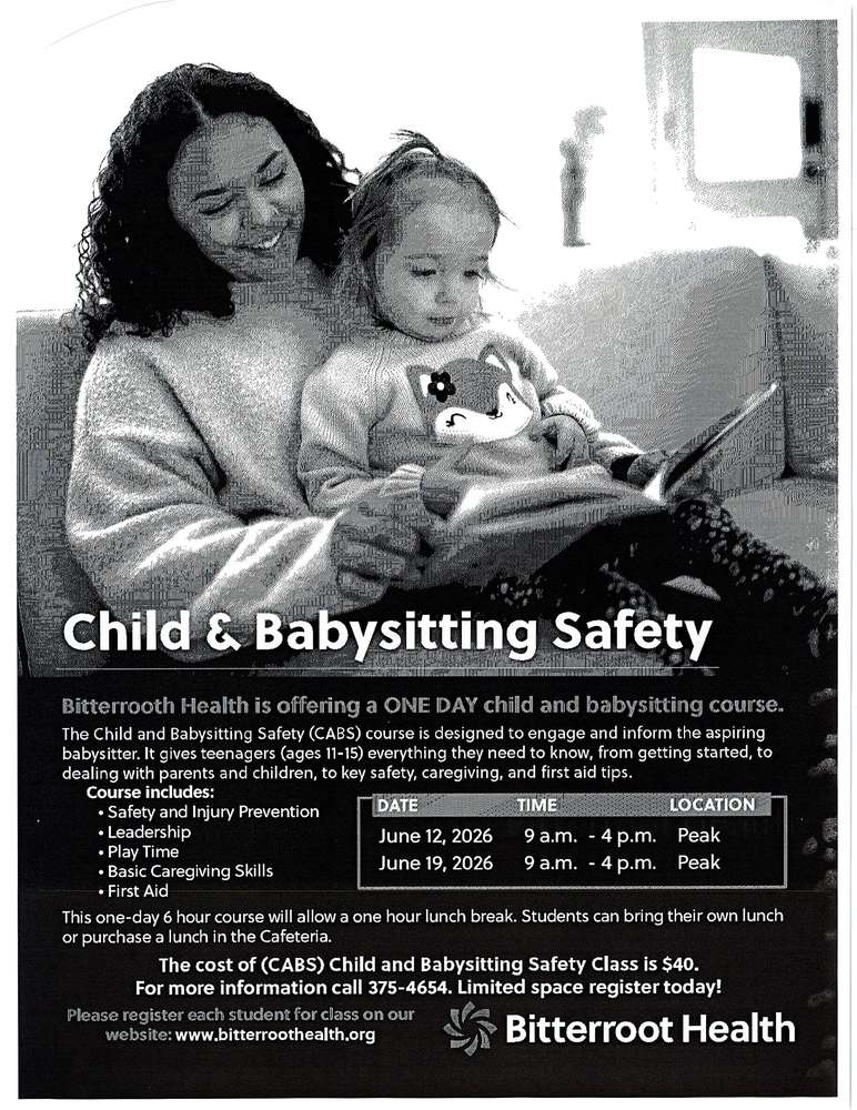 Bitterroot Health Child & Babysitting Course