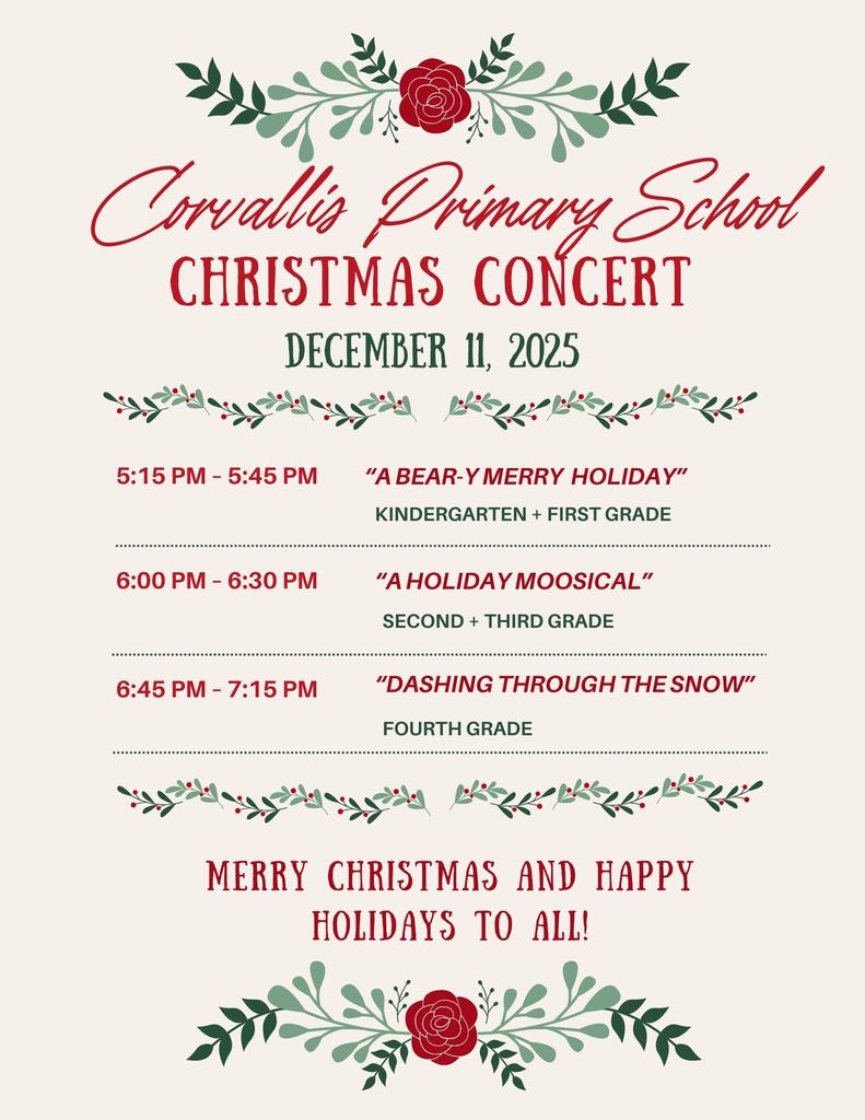 Primary Christmas Concert