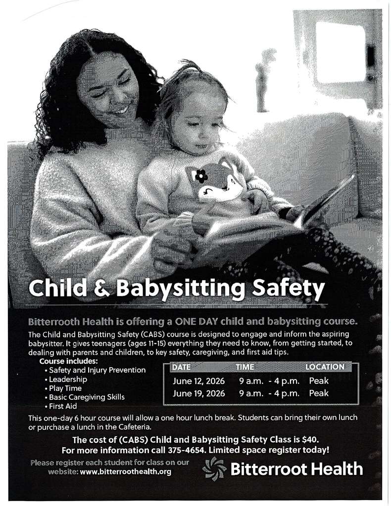 Bitterroot Health Child & Babysitting Course