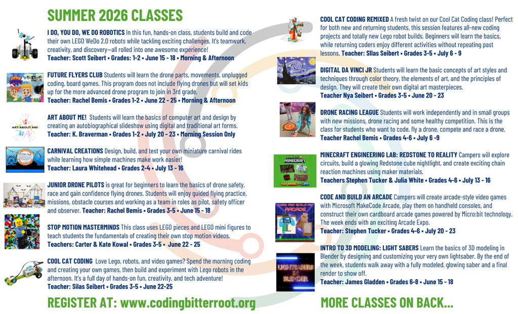Coding for Kids Summer Classes Registration