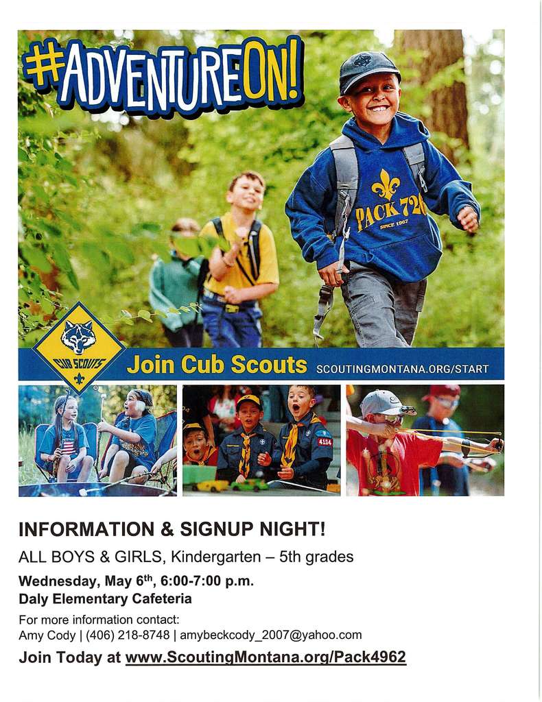 Scouting Montana Signup Night