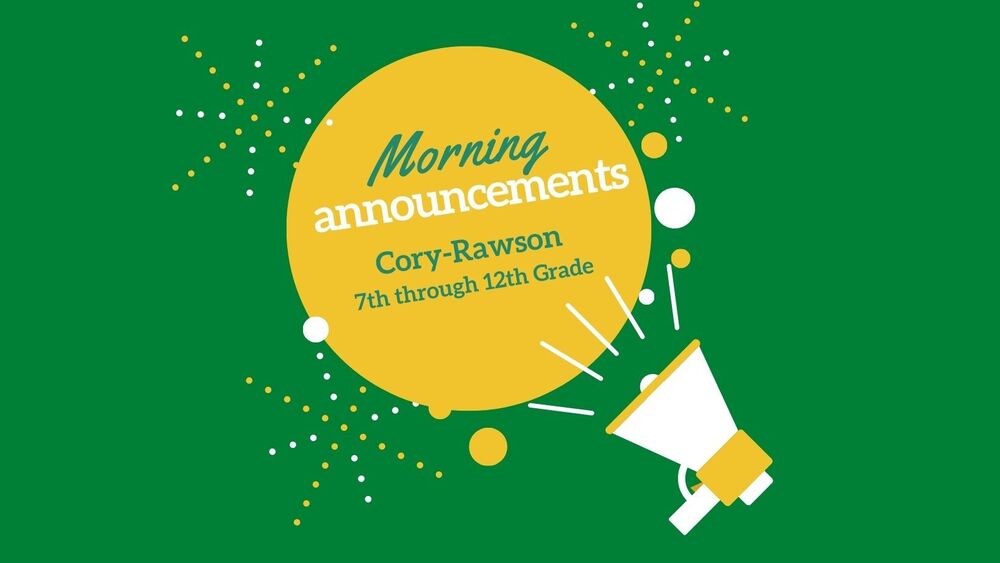 Morning announcements