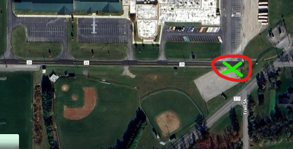 Map of The Clothes Bin Location